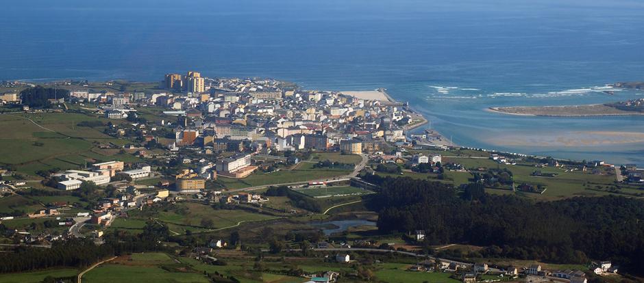 Vista de Foz, en la costa de Lugo.