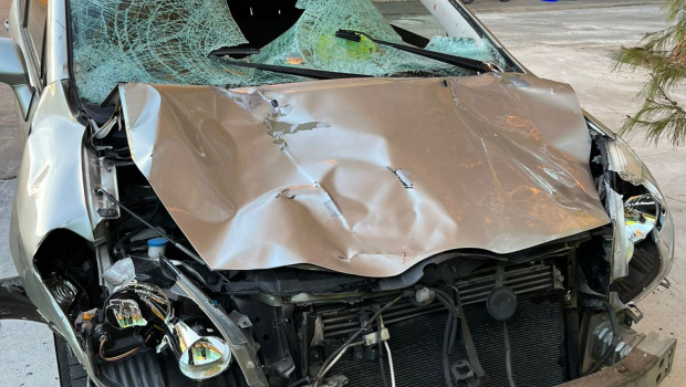Estado del automóvil con el que supuestamente han perpetrado el atropello