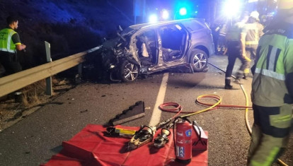 Los delincuentes tomaron una salida en la A-7 en sentido contrario e impactaron contra el otro vehículo