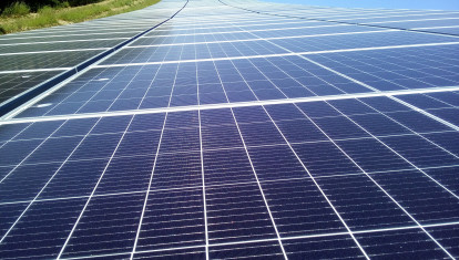 Huerto de placas solares