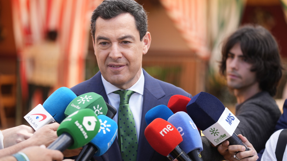 El presidente de la Junta de Andalucía, Juanma Moreno