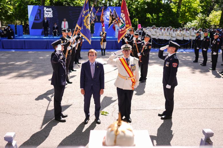Acto de la Policía Municipal de Madrid con motivo de por su patrón, San Juan