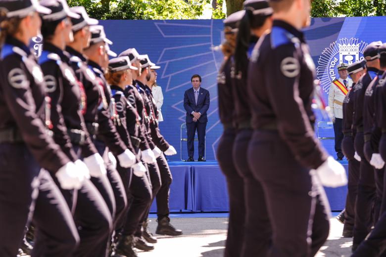 Acto de la Policía Municipal de Madrid con motivo de por su patrón, San Juan
