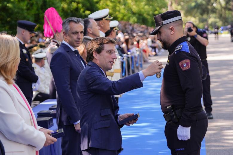 Acto de la Policía Municipal de Madrid con motivo de por su patrón, San Juan