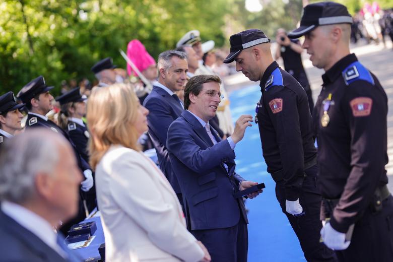 Acto de la Policía Municipal de Madrid con motivo de por su patrón, San Juan