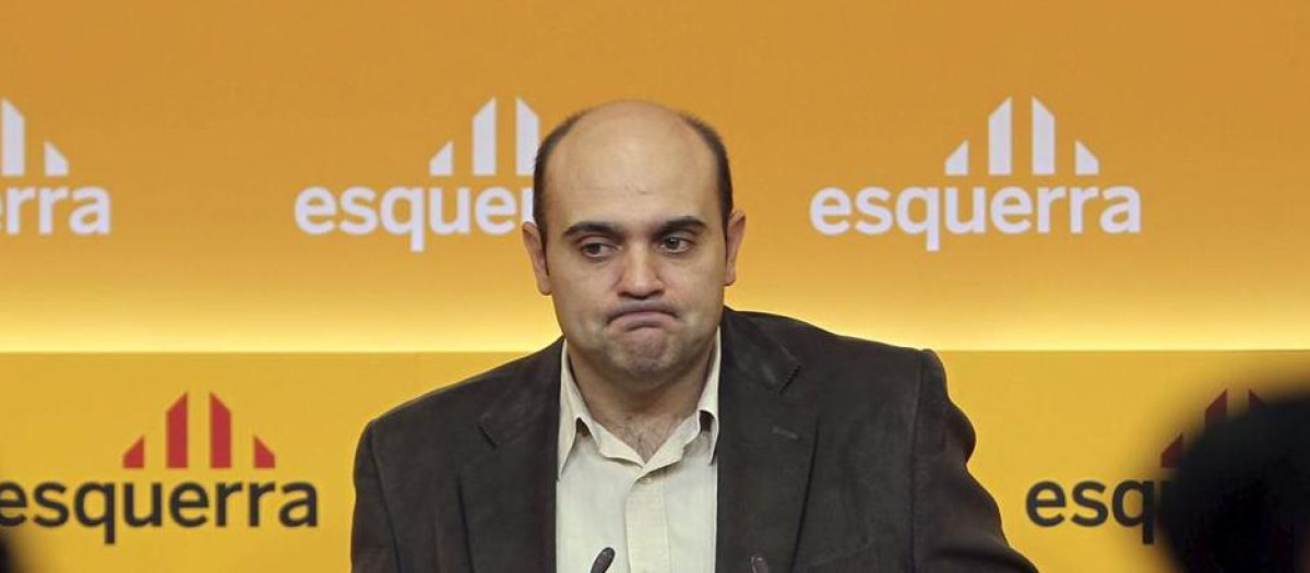 Xavier Vendrell, cuando era director de campaña de ERC, allá por 2010