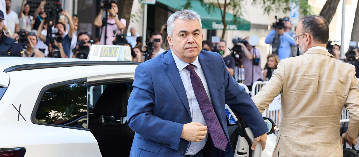 Santos Cerdán, a su llegada al Tribunal Supremo