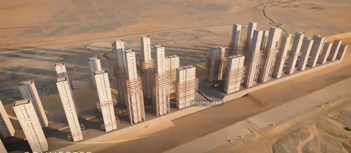 Torres proyectadas en The Line
