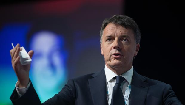 El exprimer ministro italiano, Matteo Renzi, durante la apertura del evento 'World in Progress' de Grupo Prisa, a 14 de octubre de 2024, en Barcelona, Cataluña (España).