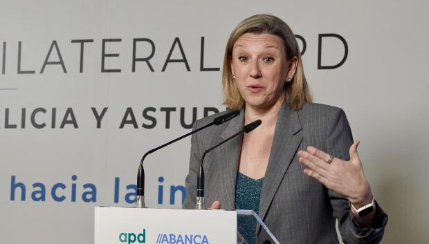 La vicepresidenta de la Junta, Isabel Blanco, este viernes, en León