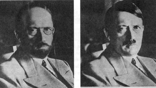 Montaje fotográfico de Hitler por el Servicio Secreto de los Estados Unidos en 1944, para mostrar cómo podría disfrazarse para evadir la captura
