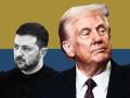 Volodimir Zelenski, Donald Trump y Vladimir Putin