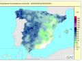 Lluvias acumuladas en este año hidrológico