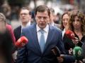 El presidente de Castilla y León, Alfonso Fernández Mañueco,  a su llegada a la reunión de la Junta Directiva Nacional del Partido Popular