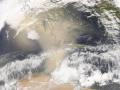 Tormenta de polvo en el Mediterráneo